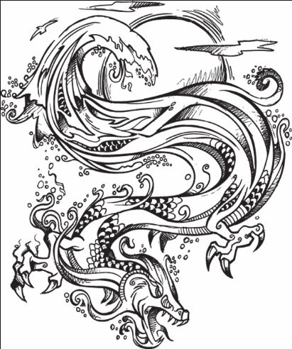 new drawing easy dragon fire