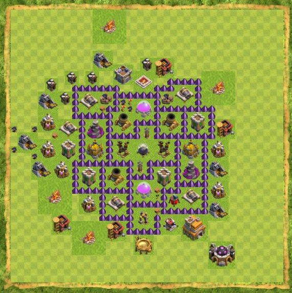 Best Top Design  Base COC TH 7