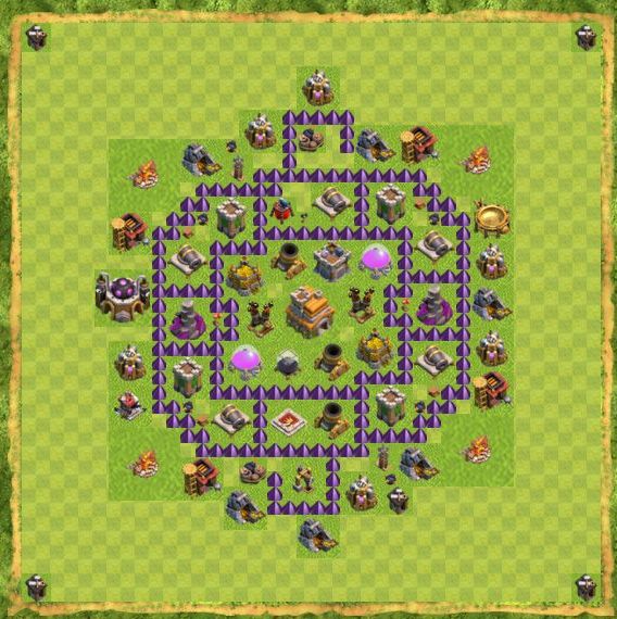 Best Top Design  Base COC TH 7
