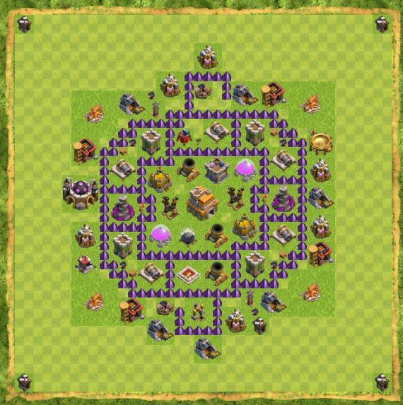 Best Top Design  Base COC TH 7