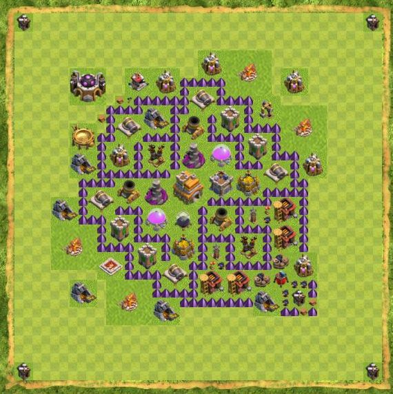 Best Top Design  Base COC TH 7