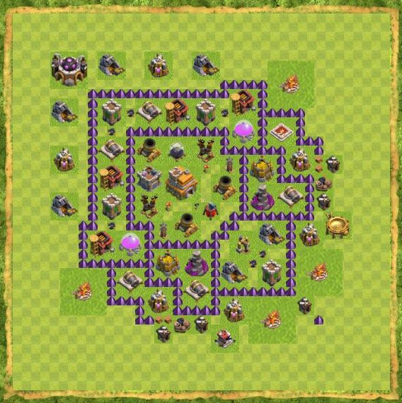 Best Top Design  Base COC TH 7