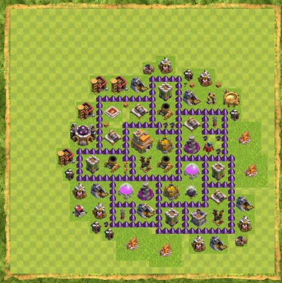 Best Top Design  Base COC TH 7
