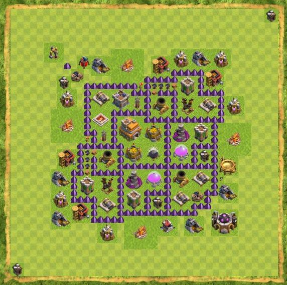 Best Top Design  Base COC TH 7
