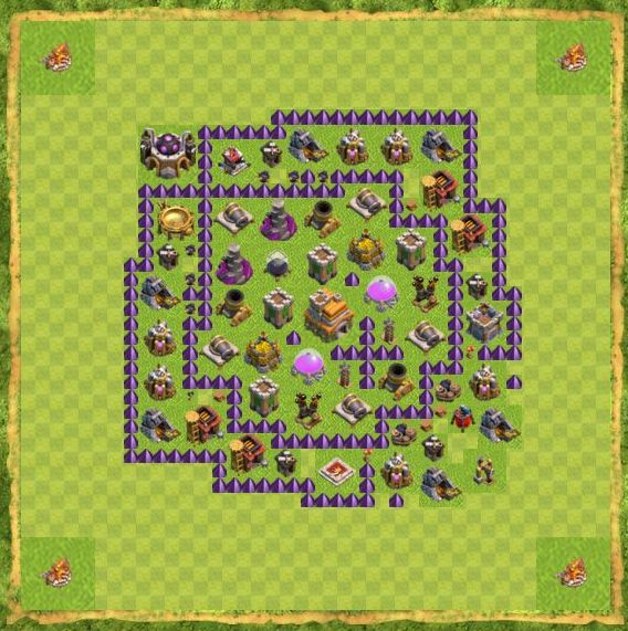 Best Top Design  Base COC TH 7