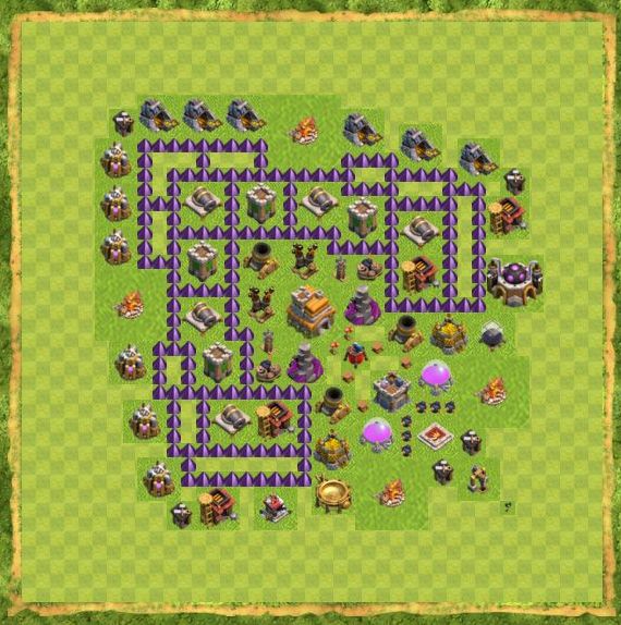 Best Top Design  Base COC TH 7