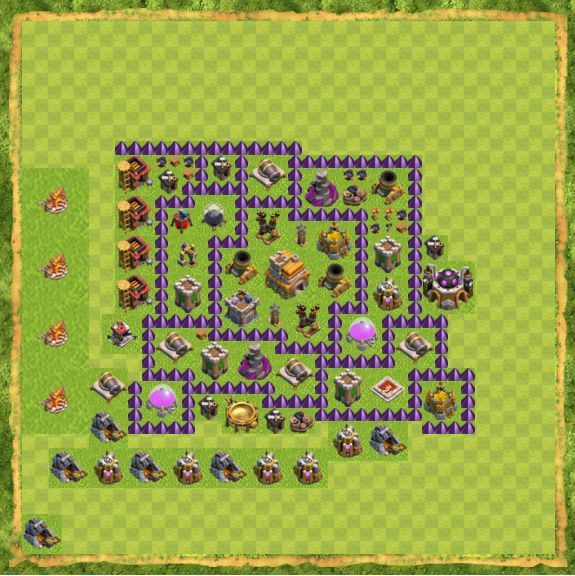 Best Top Design  Base COC TH 7