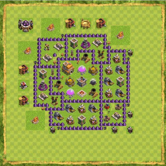 Best Top Design  Base COC TH 7
