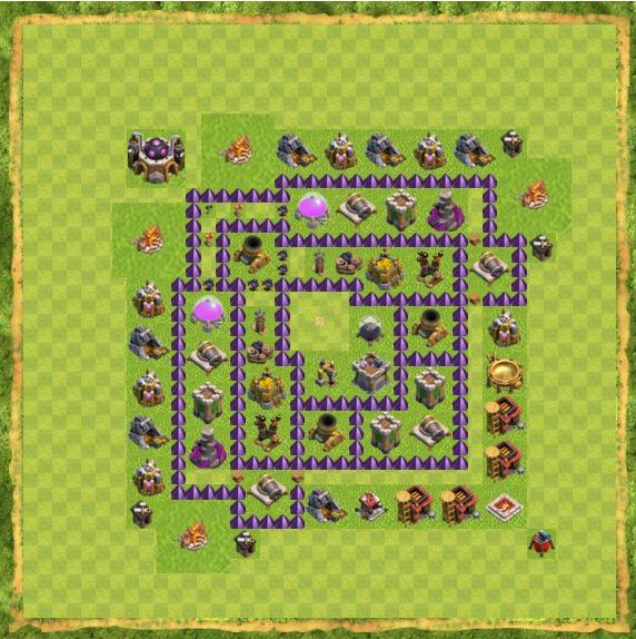 Best Top Design  Base COC TH 7