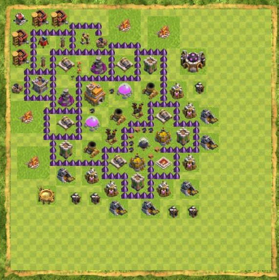 Best Top Design  Base COC TH 7