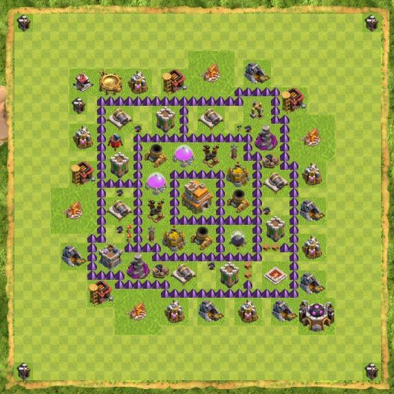 Best Top Design  Base COC TH 7