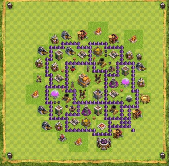 Best Top Design  Base COC TH 7