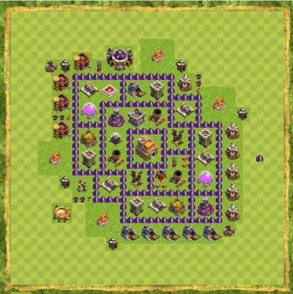 Best Top Design  Base COC TH 7