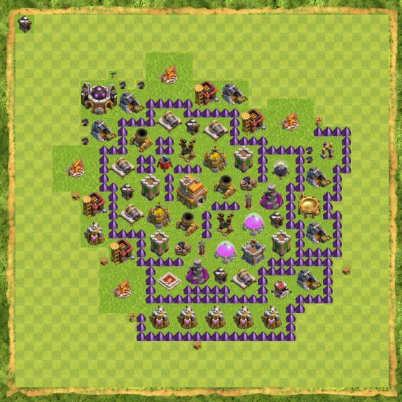 Best Top Design  Base COC TH 7