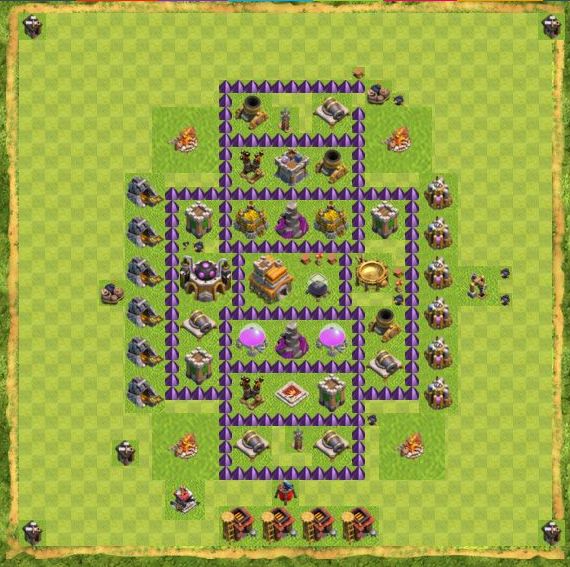 Best Top Design  Base COC TH 7