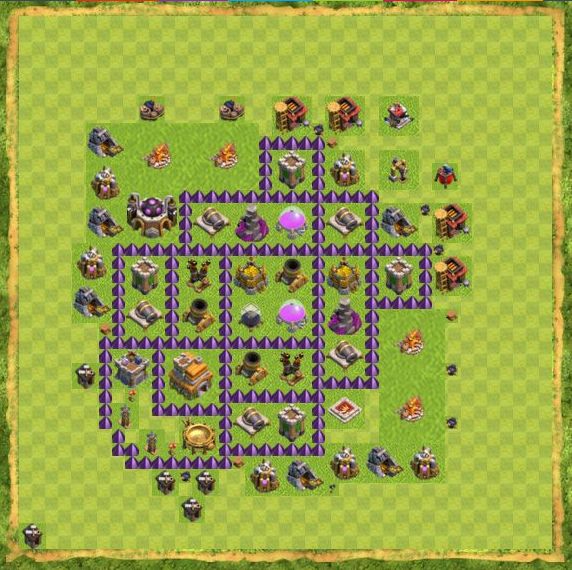 Best Top Design  Base COC TH 7