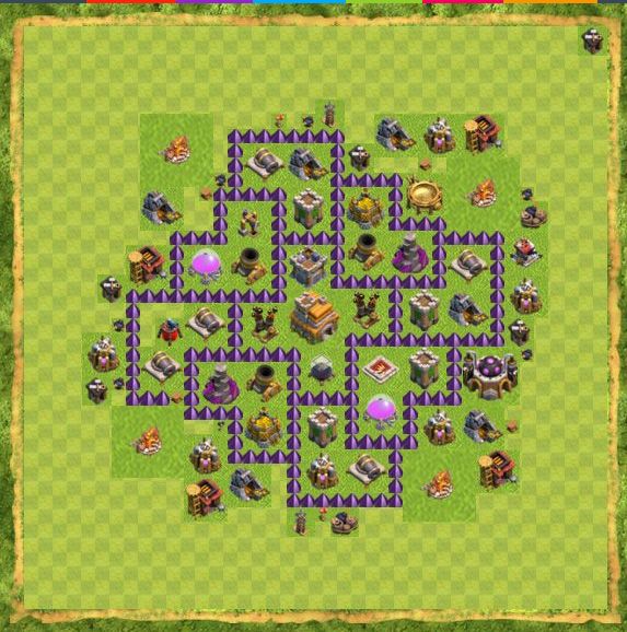 Best Top Design  Base COC TH 7