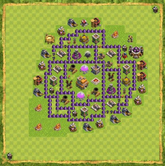 Best Top Design  Base COC TH 7