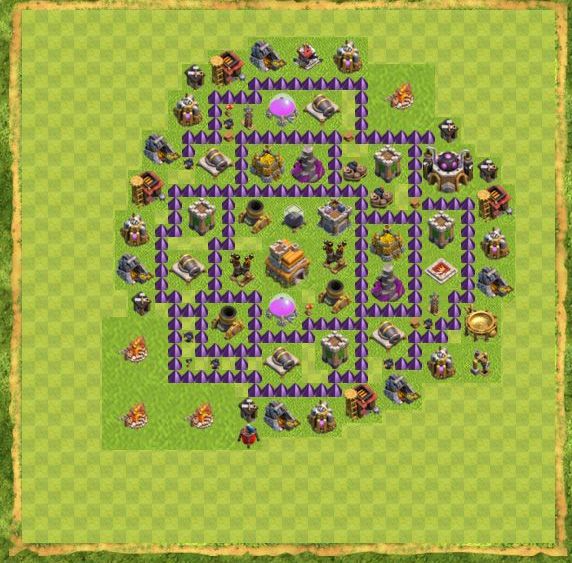 Best Top Design  Base COC TH 7