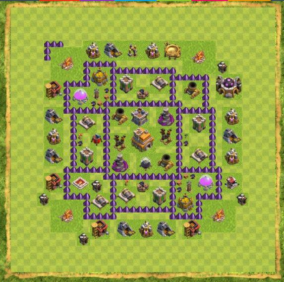 Best Top Design  Base COC TH 7