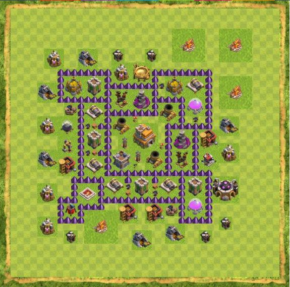 Best Top Design  Base COC TH 7