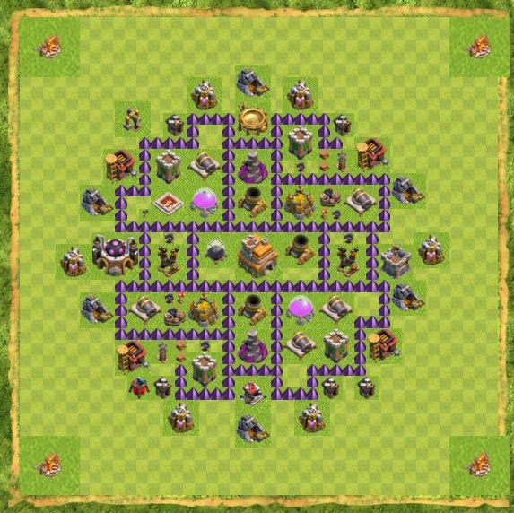 Best Top Design  Base COC TH 7