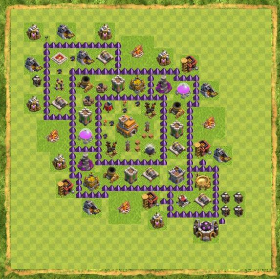 Best Top Design  Base COC TH 7