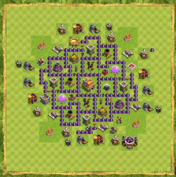 Best Top Design  Base COC TH 7