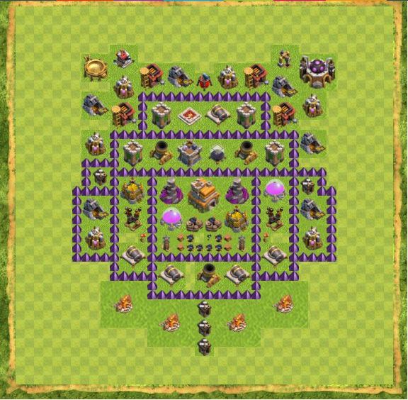 Best Top Design  Base COC TH 7