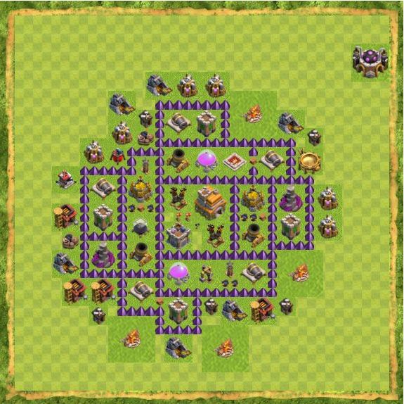 Best Top Design  Base COC TH 7
