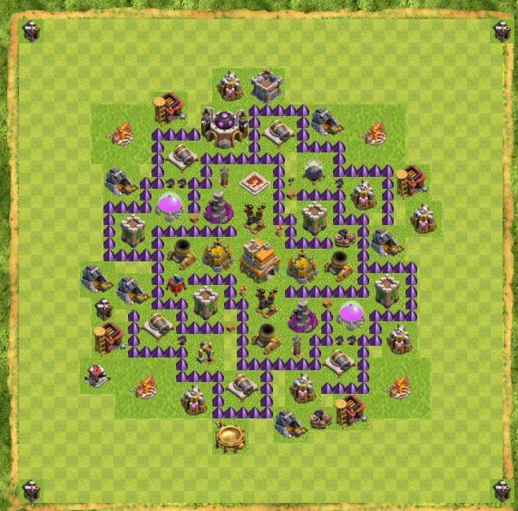 Best Top Design  Base COC TH 7