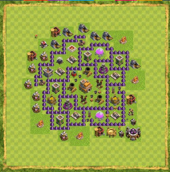 Best Top Design  Base COC TH 7