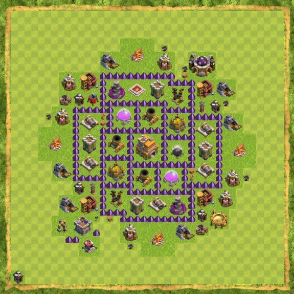 Best Top Design  Base COC TH 7