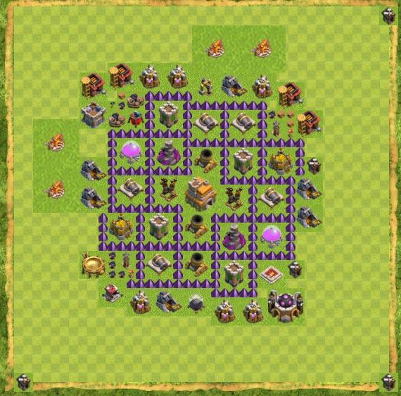 Best Top Design  Base COC TH 7