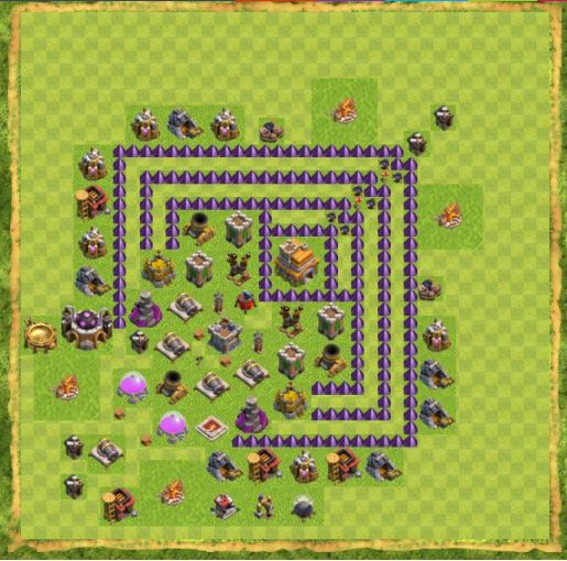 Best Top Design  Base COC TH 7