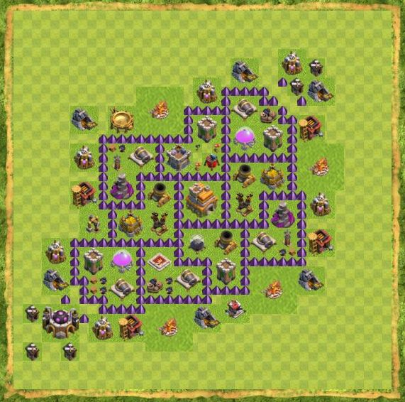Best Top Design  Base COC TH 7