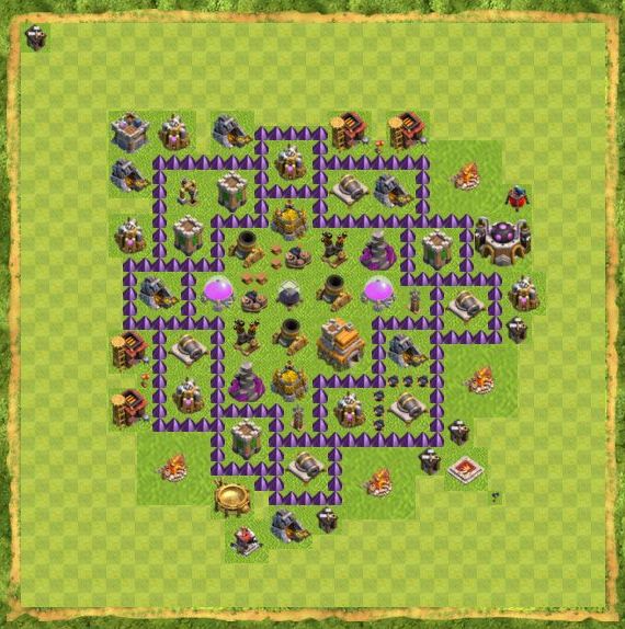 Best Top Design  Base COC TH 7