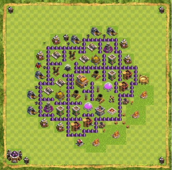 Best Top Design  Base COC TH 7
