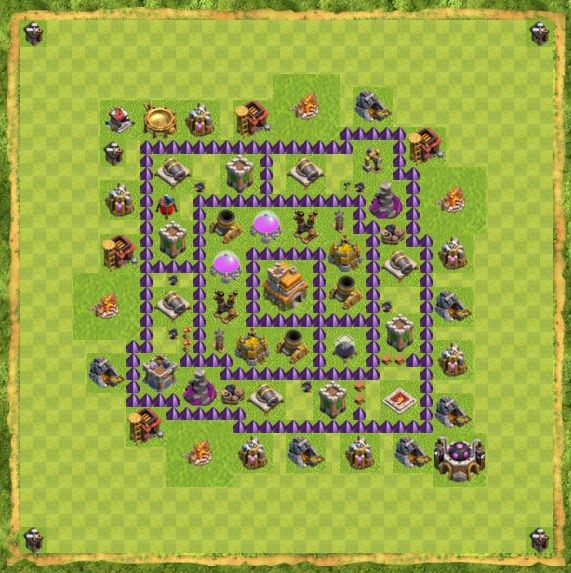Best Top Design  Base COC TH 7