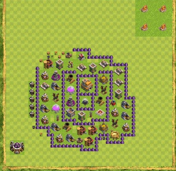 Best Top Design  Base COC TH 7