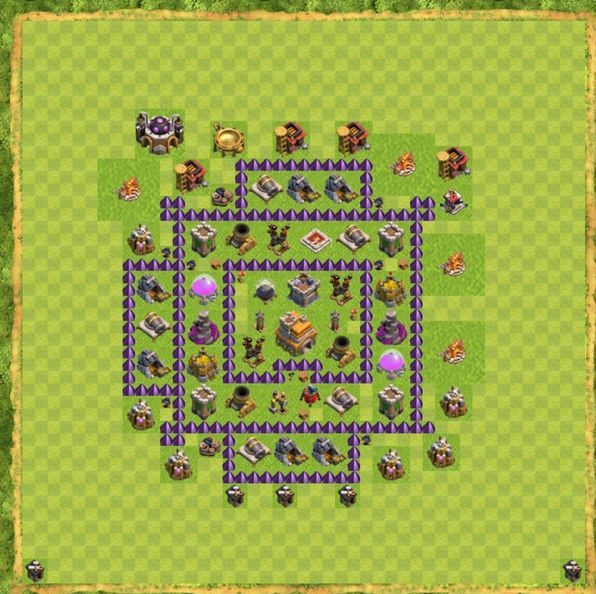 Best Top Design  Base COC TH 7