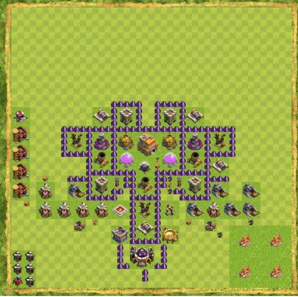 Best Top Design  Base COC TH 7