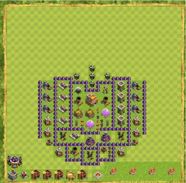 Best Top Design  Base COC TH 7