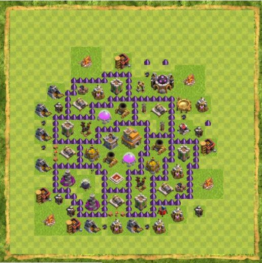 Best Top Design  Base COC TH 7