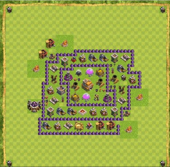 Best Top Design  Base COC TH 7