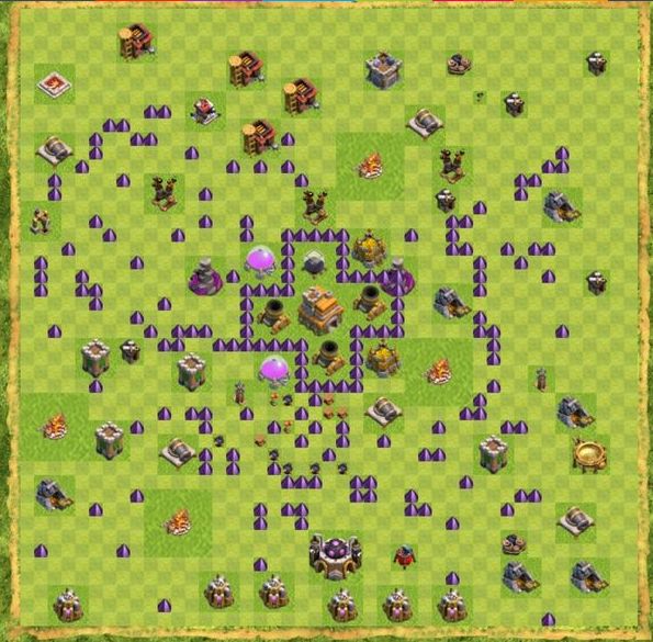 Best Top Design  Base COC TH 7