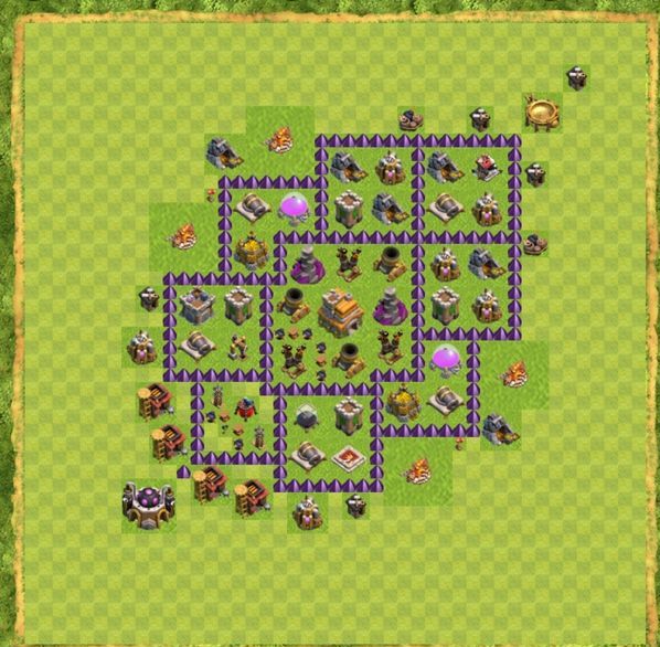 Best Top Design  Base COC TH 7