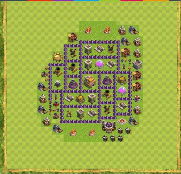 Best Top Design  Base COC TH 7