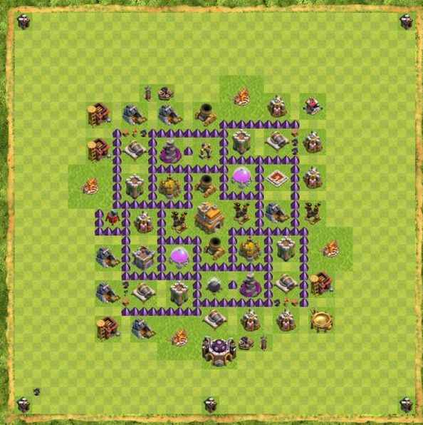 Best Top Design  Base COC TH 7