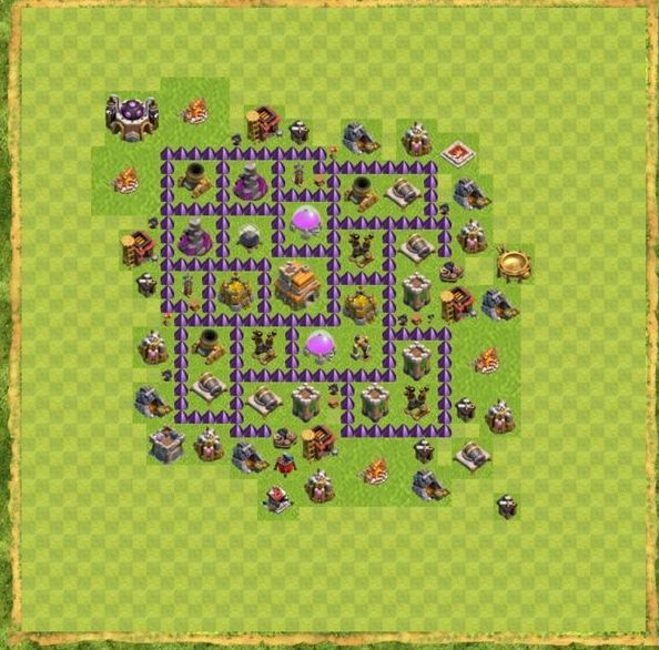 Best Top Design  Base COC TH 7